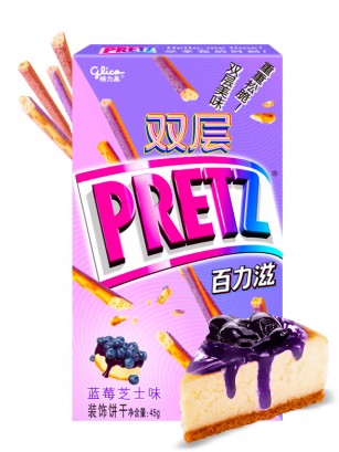 Sticks Pretz Double de Tarta de Queso con Arándanos 45 grs.