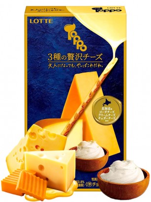 Sticks Toppo de Crema de Choco Blanco y 3 Quesos de Hokkaido | 72 grs.