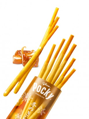 Pocky Glitter Toffee Salty | Unidad | 6 Sticks | Tokyo Ginza Essentials