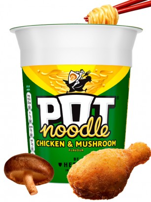 PoP PoT Noodles con Pollo y Champiñones 90 grs.