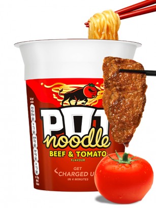 PoP PoT Noodles Ternera con Salsa de Tomate 90 grs.
