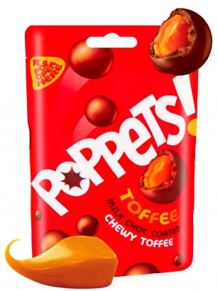 Pops de Chocolate & Chewy Toffee | Poppets 130 grs.