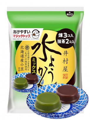 Postre Mizu-Yokan de Azuki y Matcha | 4 unidades