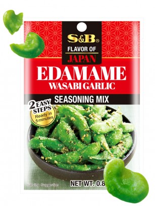 Sazonador para Edamame de Wasabi y Ajo para 4 Raciones.