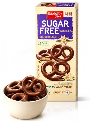 Galletas Pretz de Vainilla con Chocolate | Sin Azúcar 90g.