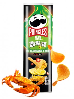 Pringles Super Hot de Cangrejo Chili Lemon | Receta China 110 grs.