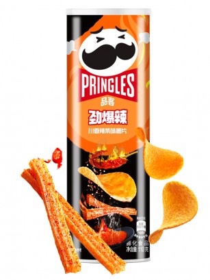 Pringles Sabor Seitan Super Hot Spicy  | Receta de Sichuan 110 grs.