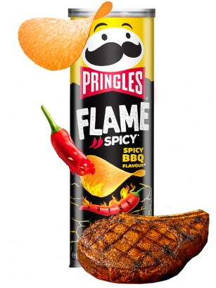 Pringles Flame Spicy BBQ 160 grs | Picante | Nueva imagen!