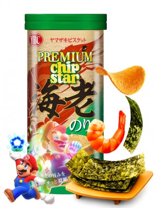 Patatas Chips Star Premium Ebi-Nori | Edición Super Mario 45g.