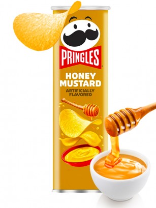 Pringles Genuine Sabor a Salsa de Mostaza con Miel 156 grs.