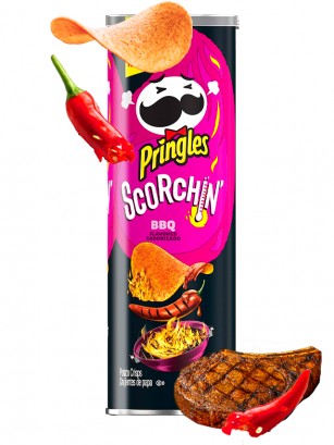 Pringles Scorchin Extra Hot BBQ 156 grs.
