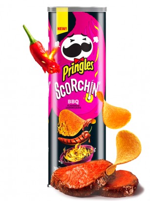 Pringles Scorchin Extra Hot BBQ 156 grs.