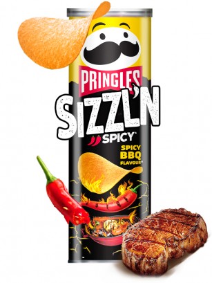 Pringles Sizzl'n Spicy BBQ 180 grs. | Picante