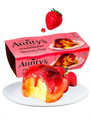 Puddings Bizcochados de Fresa | 2 unidades
