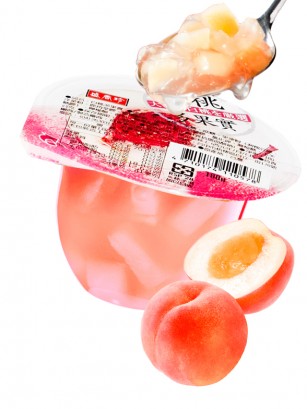 Gelatina Jelly con Melocotón Rosado Momo 180g.