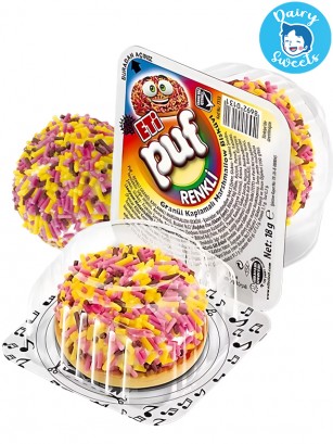 Marshmallow con Galleta y Confeti de Azúcar | Puf | Dairy Sweets 18g.