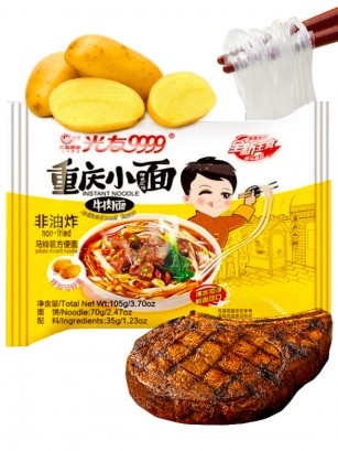 Fideos Tallarines Chinos Za Jiang de Patata Sabor Ternera | 105 grs