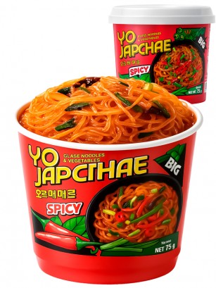 Fideos Japchae Coreanos Instantáneos Picantes 75g.