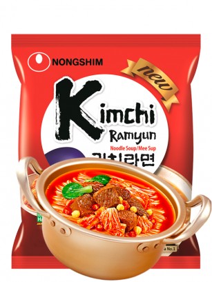 Fideos Ramen Coreanos con Kimchi | Premium
