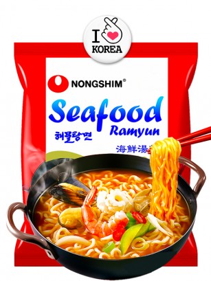Fideos Ramen Coreanos Seafood & Surimi 125g.