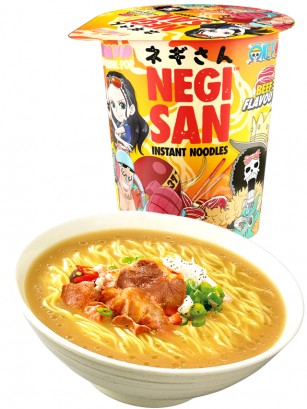Fideos Ramen Cup One Piece de Ternera Picante | Negi San 65g.