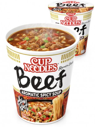 Fideos Ramen Ternera Especiado | My Nissin Cup 64 grs