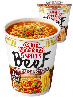 Fideos Ramen Carne y 5 Especias | My Nissin Cup