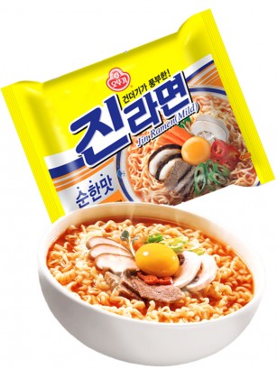 Fideos Ramen Coreanos Ramyun Jin Blue de Carne | Medio Picante