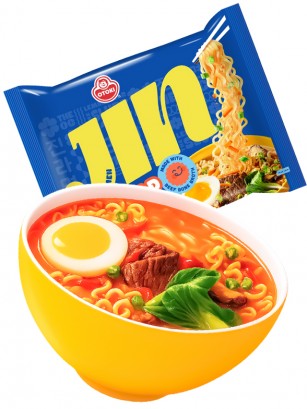 Fideos Ramen Coreanos Ramyun Jin Blue de Carne | Medio Picante
