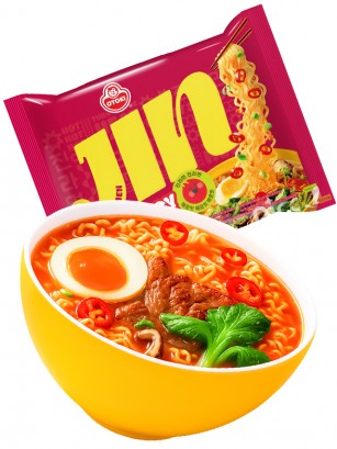 Fideos Ramen Coreanos Jin Ramyun Red de Carne | Picante 120g.