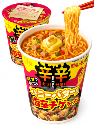 Fideos Ramen Japonés Spicy Honey Butter | BIG CUP 99g.