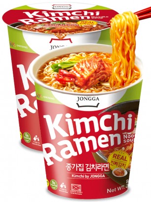 Fideos Ramen Coreanos con Kimchi | Cup Premium 82 grs.