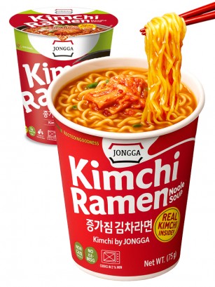 Fideos Ramen Coreanos con Kimchi | Cup Premium 82g.