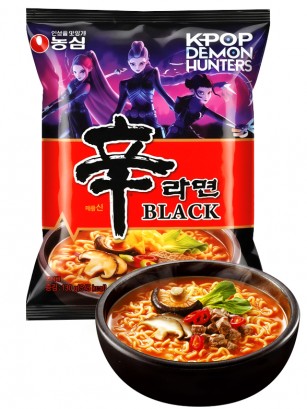 Fideos Ramen Coreanos Shin Ramyun | Black Premium | Demon Hunters 134g.