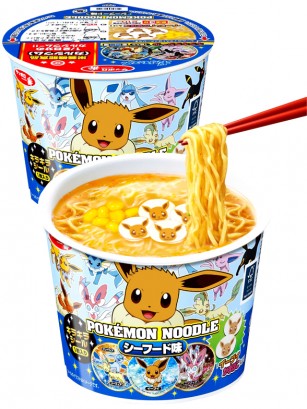 Fideos Ramen Eevee Pokemon Seafood  | Super Pocket Bowl 37 grs.