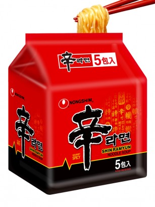 Fideos Ramen Coreanos Shin Ramyun | PACK 5