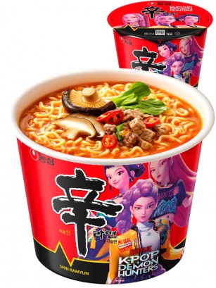Fideos Ramen Coreanos Shin Ramyun | Big Bowl | Kpop Demon Hunters 114g.