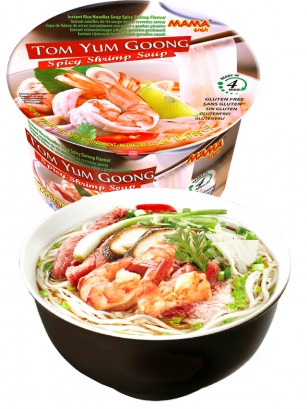 Tallarines de Arroz con Sopa Tom Yum | Receta Tailandesa 70g. Sin Gluten