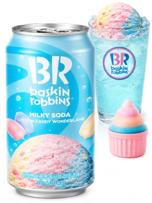 Refresco Coreano Cotton Candy Wonderland | Baskin Robbins 350 ml