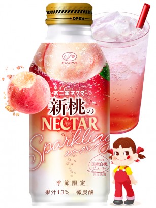Bebida Néctar de Melocotón Momo | Sparkling Pekochan | Botella Aluminio 380 ml.