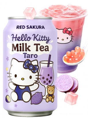Bebida Bubble de Leche y Taro con Bobas | Hello Kitty | 310 ml.
