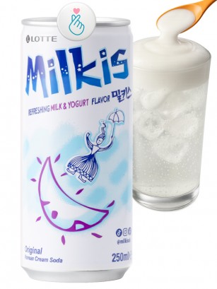 Soda Coreana Milkis Sparkling | White Can 250 ml.