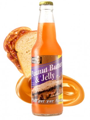 Refresco Sabor Sandwich Crema de Cacahuete y Mermelada 355 ml.