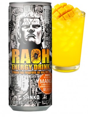 Bebida Energética Raoh Mango | Fist of the North Star Edit. | 250 ml.