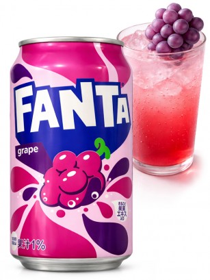 Fanta Japonesa de Uva 350 ml.