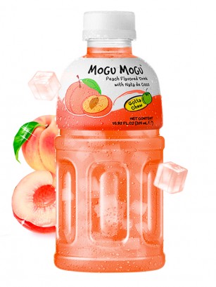 Bebida Mogu Mogu Melocotón Momo & Jelly 320 ml.