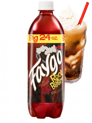 Refresco Americano Faygo | Zarzaparrilla Root Beer con Helado 710 ml. | OFERTA!!