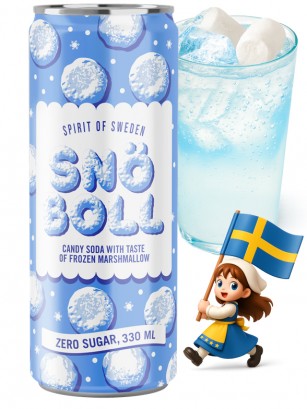 Refresco Sueco Snowball | Sabor Marshmallows | Spirit of Sweden 330 ml.