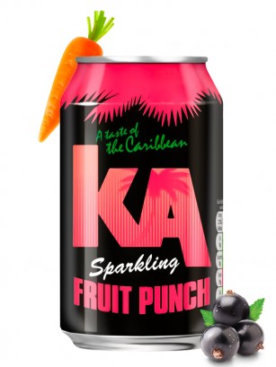 Refresco Sparkling de Ponche de Frutas | KA Caribbean 330 ml.