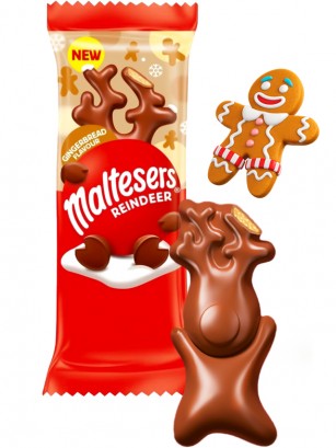 Chocolatina Maltesers Reno | sabor Galleta Gingerbread 29g.